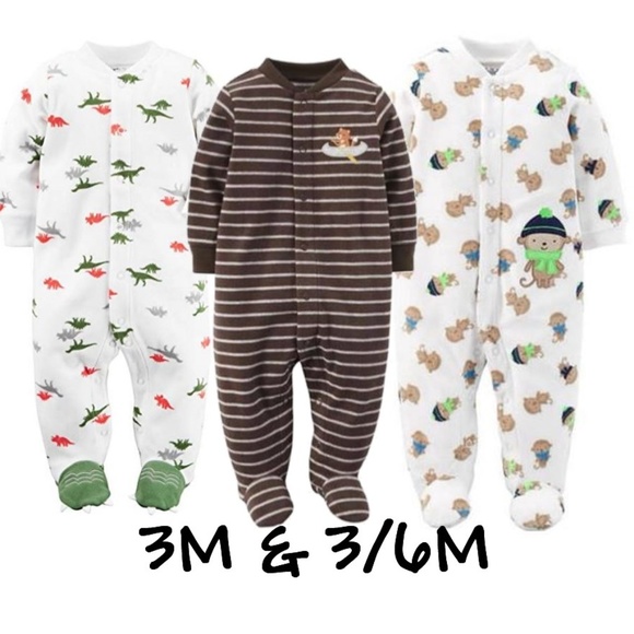 Fleece Sleep Play Blanket Sleeper Footed Baby Boys - Picture 2 of 9